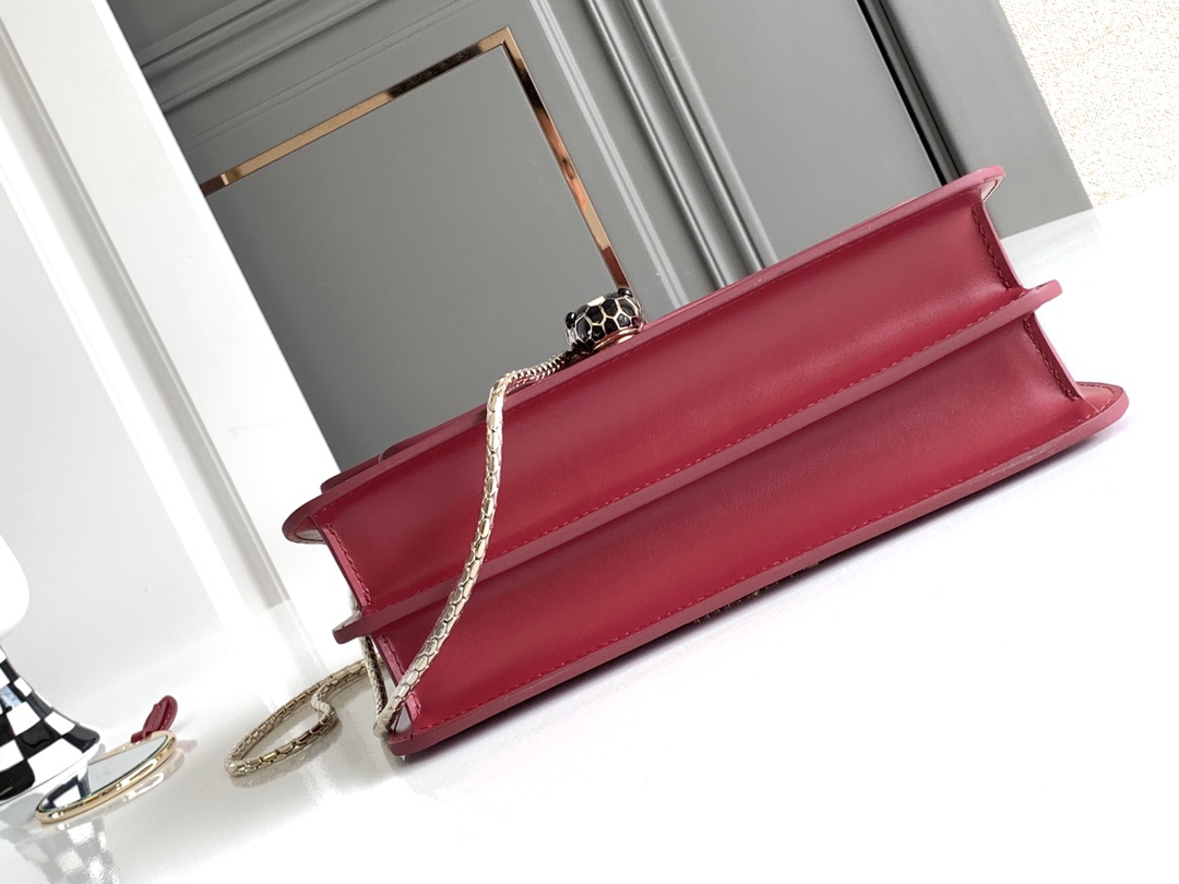 Bvlgari Serpenti Forever Medium Crossbody Bag Red